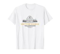 Yellowstone Dutton Ranch Montana USA Est 1886 Distressed T-Shirt