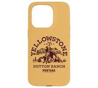 Yellowstone Dutton Ranch Montana Western Cowboy Logo Case for iPhone 15 Pro