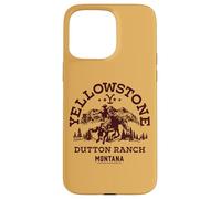 Yellowstone Dutton Ranch Montana Western Cowboy Logo Case for iPhone 15 Pro Max
