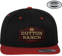 Yellowstone Dutton Ranch Premium Snapback Cap Black-Red