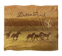 Yellowstone Dutton Ranch Silky Horse Rider Supersoft Blanket