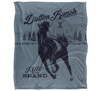Yellowstone Dutton Ranch Silky Horse Supersoft Blanket