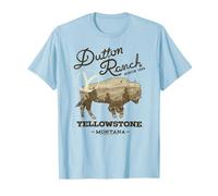 Yellowstone Dutton Ranch Since 1886 Montana Bison Landscape T-Shirt