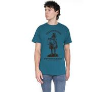 Yellowstone Dutton Ranch with John Dutton Unisex T Shirt, Slate, X-Large