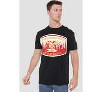 Yellowstone Dutton Ranch With Mountains Unisex T-Shirt, Black | Size: 2XL Yellowstone Black 2XL