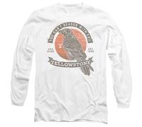 Yellowstone Evil Bird Mens Long Sleeve T Shirt, White, Medium