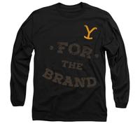 Yellowstone for The Brand Mens Long Sleeve T Shirt, Black, Large