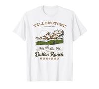 Yellowstone Founded in 1886 Dutton Ranch Montana Landscape T-Shirt