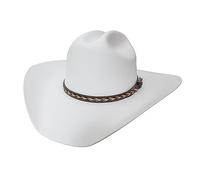 Yellowstone Frontier Western Cowboy & Cowgirl Hat, White, S/M