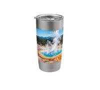 Yellowstone Geothermal Hot Spring Scenic Landscape Graphic Stainless Steel Insulated Tumbler