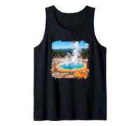 Yellowstone Geothermal Hot Spring Scenic Landscape Graphic Tank Top