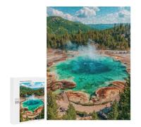 Yellowstone Geyser Basin-1 Puzzle 1000 Teile Schwer Puzzle Spielzeug Lernspiel Impossible Herausforderungsspielzeug Für Erwachsene Kinder 500 PCS