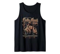 Yellowstone Iconic Beth Dutton Distressed Big Chest Poster Tank Top