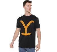 Yellowstone Large Brand Unisex T Shirt, Black, Medium