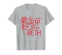 Yellowstone Love Me Like Rip Loves Beth T-Shirt, Men, Heather Grey, 6X-Large