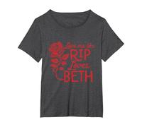 Yellowstone Love Me Like Rip Loves Beth T-Shirt, Women's Plus, Dark Heather Grey, 4X