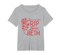 Yellowstone Love Me Like Rip Loves Beth T-Shirt, Women's Plus, Heather Grey, 5X