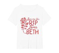 Yellowstone Love Me Like Rip Loves Beth T-Shirt, Women's Plus, White, 2X