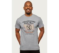 Yellowstone Men's 6th Generation Dutton Ranch T-Shirt in Mid Grey | Size: 2XL Yellowstone Mid Grey 2XL