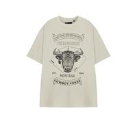 Yellowstone Men's Adult Short Sleeved T-Shirt (Mens Oatmeal) in Beige | Size: 3XL Yellowstone Beige 3XL