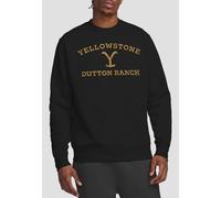 Yellowstone Men's Arched Logo Crew Sweatshirt, Black | Size: XL Yellowstone Black XL