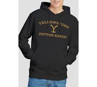 Yellowstone Men's Arched Logo Hoodie, Black | Size: Medium Yellowstone Black M