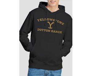 Yellowstone Men's Arched Logo Hoodie, Black | Size: XL Yellowstone Black XL