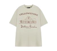 Yellowstone Mens Barn Short-Sleeved T-ShirtS Beige NS8856