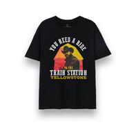 Yellowstone Mens Black Need a Ride Short Sleeved T-Shirt - Medium
