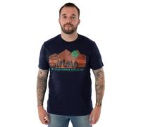 Yellowstone Men's Short Sleeved T-Shirt (Adult Navy) in Blue | Size: Medium Yellowstone Blue M