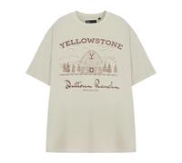 Yellowstone Mens Dutton Ranch Barn Short-Sleeved T-Shirt NS8867