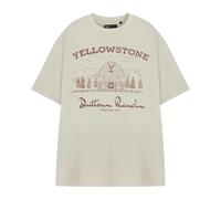 Yellowstone Mens Dutton Ranch Barn Short-Sleeved T-Shirt NS8867