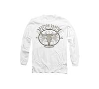 Yellowstone Dutton Ranch Mens Long Sleeve T Shirt, White, XX-Large