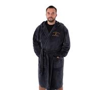 Yellowstone Men's Dutton Ranch Montana Adult Blue Hooded Bathrobe | Size: Small Yellowstone Blue S