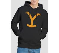 Yellowstone Men's Large Brand Hoodie, Black | Size: XL Yellowstone Black XL