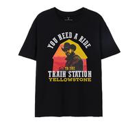 (M, Black) Yellowstone Mens Need A Ride T-Shirt