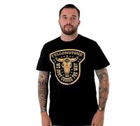Yellowstone Men's Short-Sleeve T-Shirt |Dutton Ranch Official Merchandise of The US TV Show | Stylish and Comfortable Tee for Men