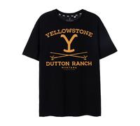 Yellowstone Men's Short Sleeved T-Shirt (Adult Black) in Black | Size: Large Yellowstone Black L