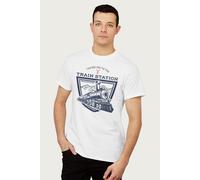 Yellowstone Men's Taking You To The Train Station T-Shirt in White | Size: Large Yellowstone White L