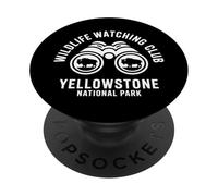 Yellowstone National Park Binoculars Wildlife Watching PopSockets Adhesive PopGrip