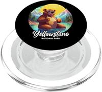 Yellowstone National Park Funny Bear Souvenir PopSockets PopGrip for MagSafe
