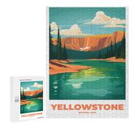 Yellowstone National Park - Jigsaw Puzzle for Adults, 500 PCS, Holiday-Season Gift; for Shared Table Time
