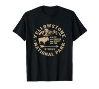 Yellowstone National Park US Bison Buffalo Vintage Souvenirs T-Shirt