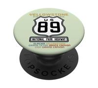 Yellowstone National Park US Highway 89 Bucket List SEE BACK PopSockets Adhesive PopGrip