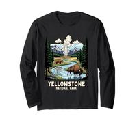 Yellowstone National Park Wildlife Scenery Souvenir Long Sleeve T-Shirt