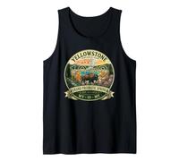 Yellowstone National Park WY ID MT USA Old Faithful Souvenir Tank Top