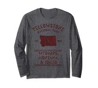 Yellowstone National Park Wyoming Montana Idaho Long Sleeve T-Shirt