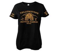 Yellowstone Officially Licensed Barn Women T-Shirt (Black), XX-Large