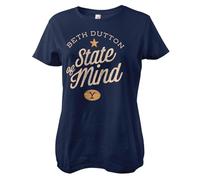 Yellowstone Officially Licensed Beth Dutton State of Mind Women T-Shirt (Navy), XX-Large