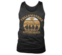 Yellowstone Officially Licensed Cowboys Mens Tank Top Vest (Black), X-Large